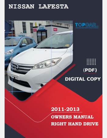 nissan lafesta highway star 2011 2012 2013 owners manual in english